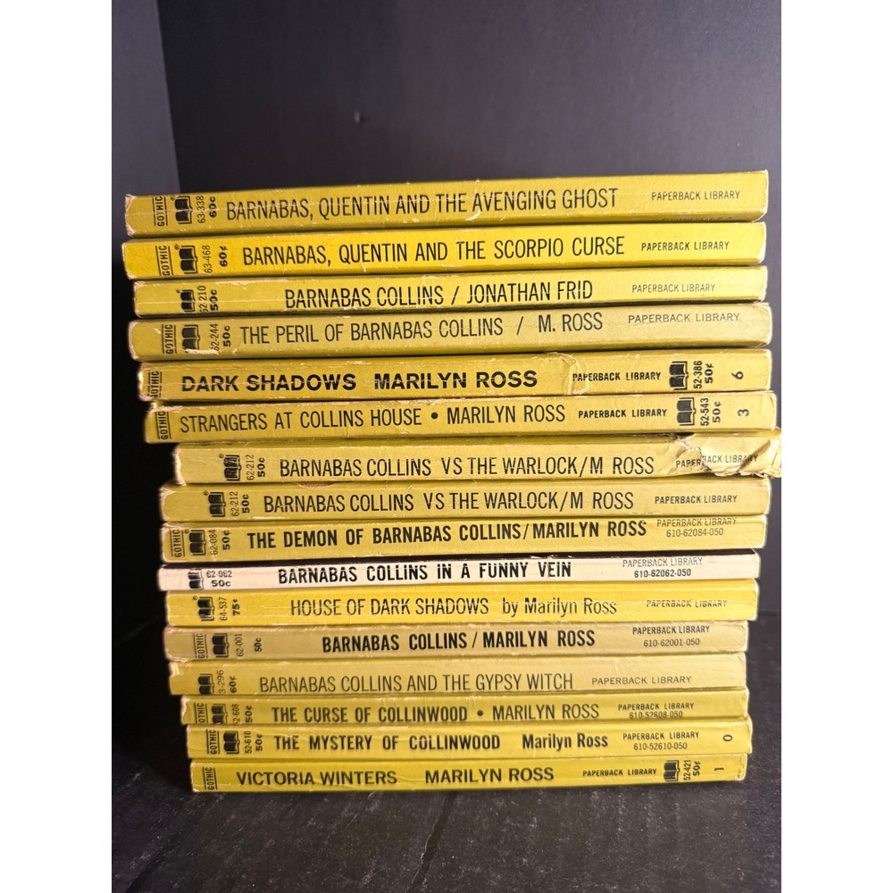 Dark Shadows Marilyn Ross Paperback Library Lot 16 Books Barnabas Collins Gothic